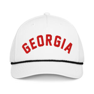 Georgia Block Letter Rope Hat